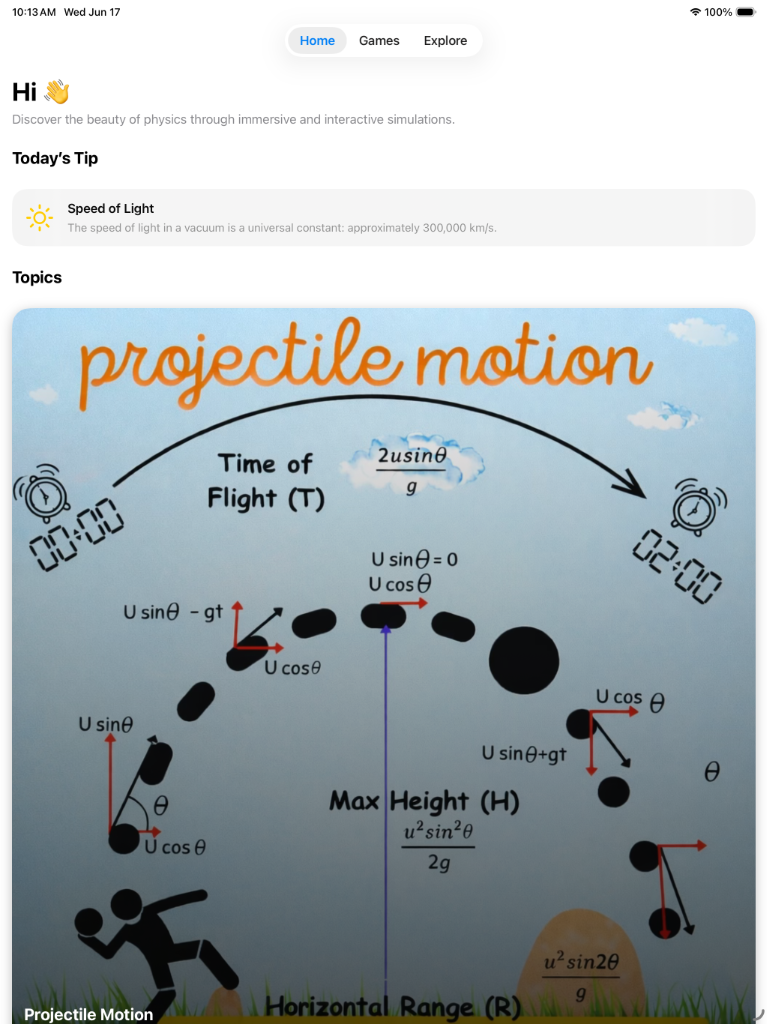 Physics Lens Home